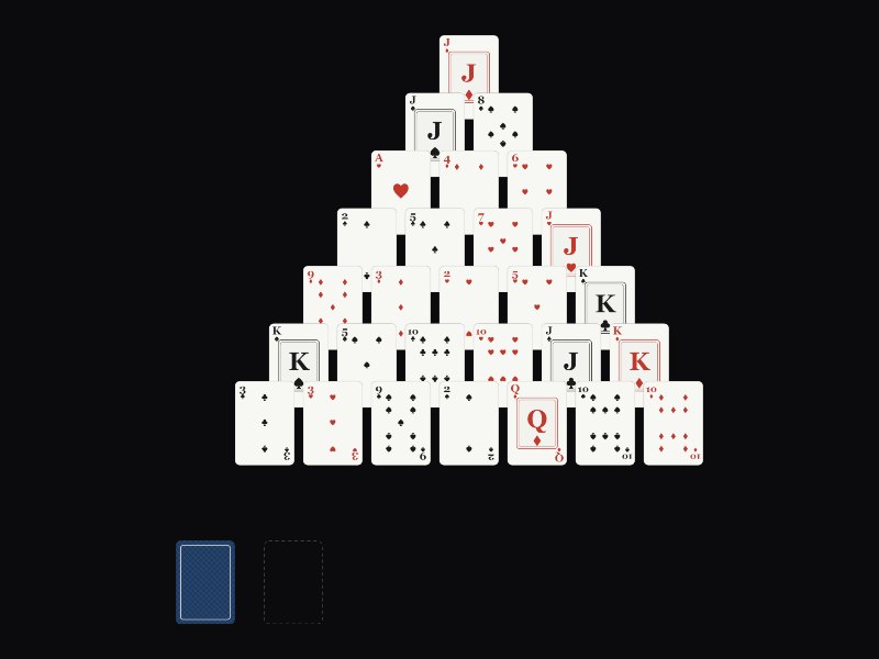 Pyramid Solitaire gameplay