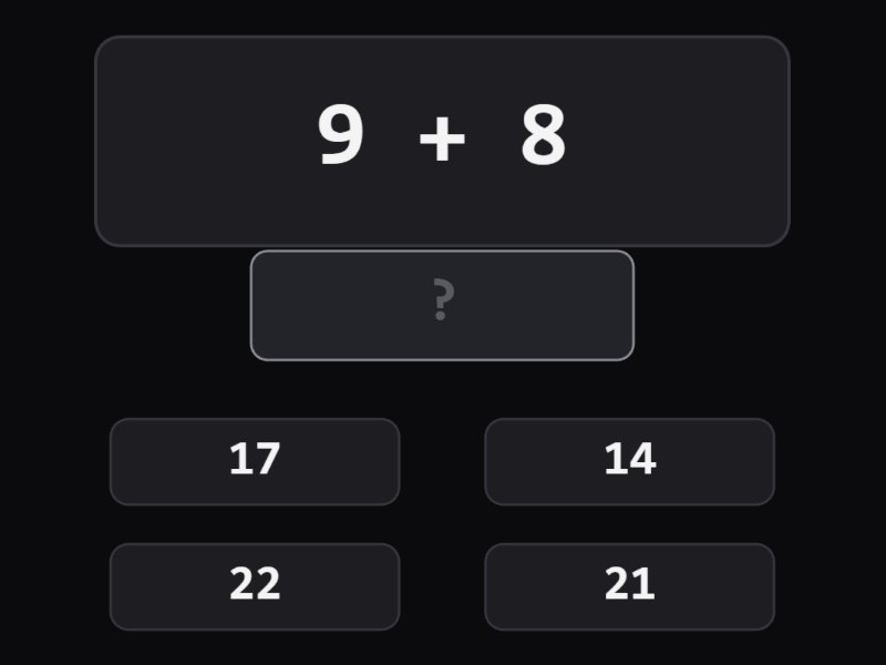 Quick Math gameplay