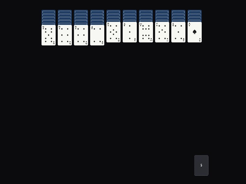Spider Solitaire gameplay